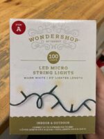 Wondershop 100-Count LED Micro String Lights, Warm White, 8.3ft Lighted Length — Big Savings Outlet Mesa AZ