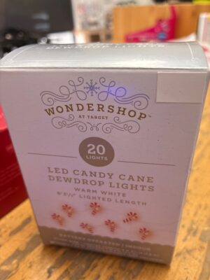 Wondershop 20 LED Candy Cane Dewdrop Lights, Warm White — Big Savings Outlet Mesa AZ