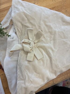 Wondershop 48" Velvet Christmas Tree Skirt - Cream — Big Savings Outlet Mesa AZ