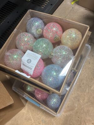 Wondershop 9-Count Shatter-Resistant Glitter Christmas Ornament Set — Big Savings Outlet Mesa AZ