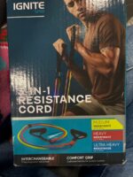 Ignite by SPRI Resistance 3 in 1 Band Kit - Blue/Yellow/Pink: Medium Latex Tubes for Legs & Arms — Big Savings Outlet Mesa AZ