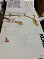 Kohler HydroRail-S Shower Column Kit with Awaken S Handshower and Rainhead, Vibrant Brushed Moderne Brass — Big Savings Outlet Mesa AZ