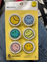 Yoobi SmileyWorld 6pk Erasers, School Supplies — Big Savings Outlet Mesa AZ